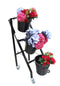 Mobile 3 Buckets Flower Stand