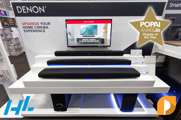 HL Display keeps the music beating with award-nominated soundbar wall HL POS Centre