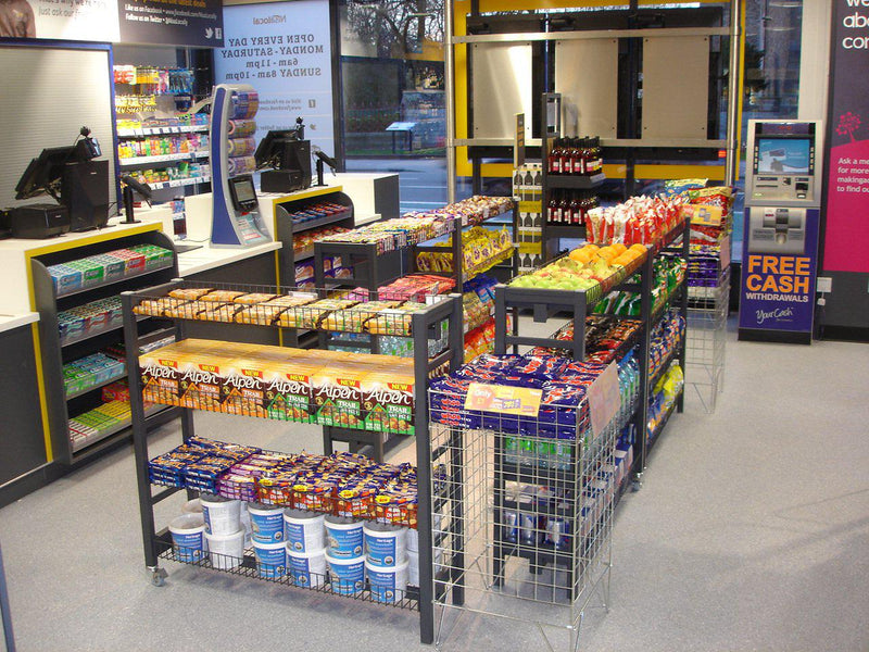 Q-Barrier 1&2 Tier Magazine Shelves & Hooks