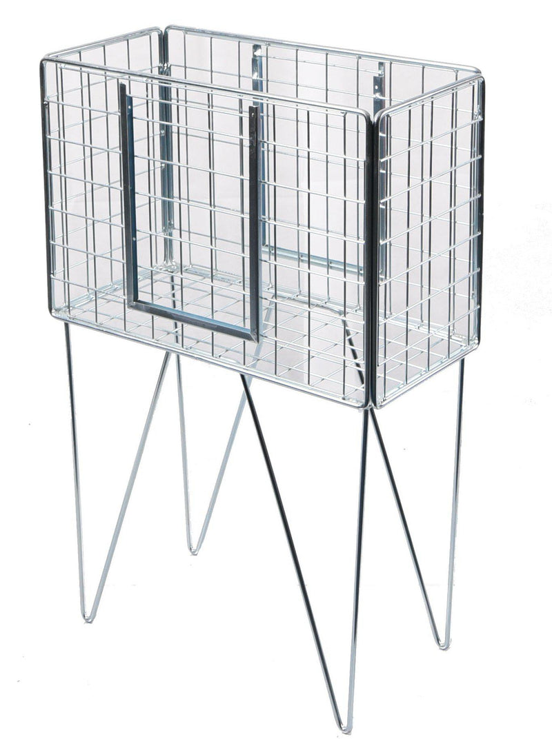Rectangular wire dump bin