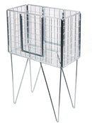 Rectangular wire dump bin