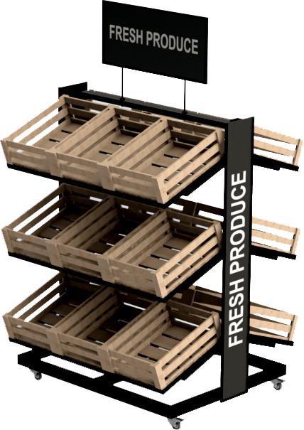 Double-Sided Fresh Produce Unit