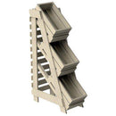 3 Tier Fresh Produce Unit- 3 Crates