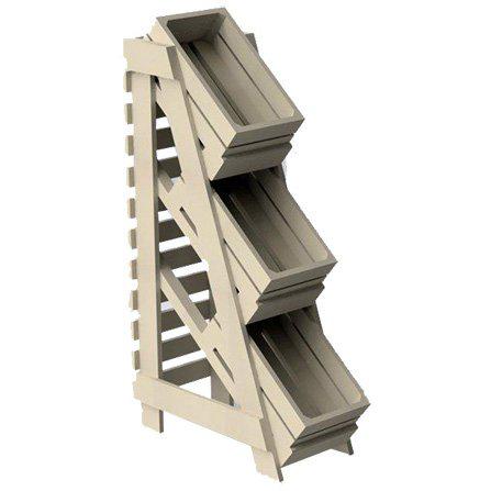 3 Tier Fresh Produce Unit- 3 Crates