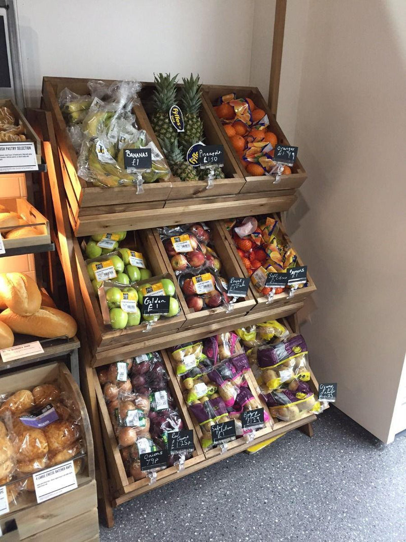 3 Tier Fresh Produce Unit - 9 Crates