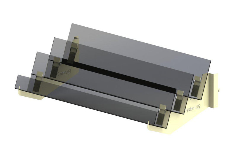 3 Tier 100mm Magazine Shelf