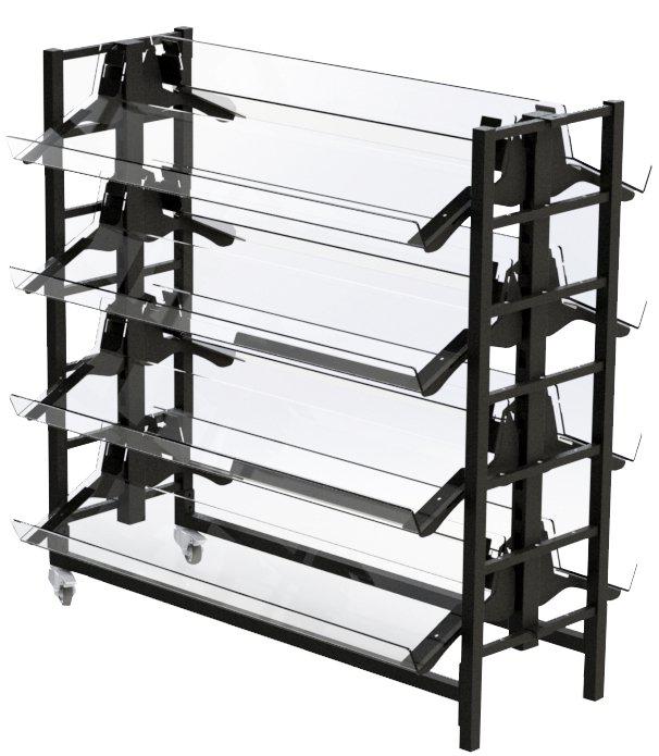 Q-Barrier Angled Confectionary Shelves